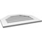 Ekena Millwork Octagonal Top Surface Mount PVC Gable Vent w/ 3-1/2"W x 1"P Standard Frame, 26"W x 20"H GVPOT26X2001SN - alternate 5